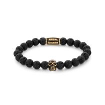 Rebel & Rose Bracelet Skull Black Moon RR-SK002-G-L mens