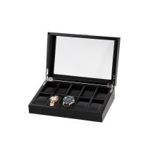 Rothenschild Watch Box RS-2375-10OAK For 10 Watches black