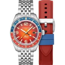 Spinnaker SP-5120-99 Mens Watch Fleuss GMT Automatic Set 43mm 15ATM