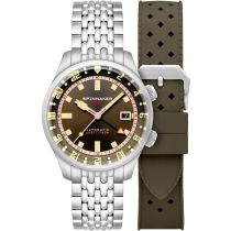 Spinnaker SP-5121-22 Mens Watch Bradner GMT Automatic 42mm 18ATM