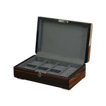 Rothenschild watch case RS-2433-EB for 6 watches and cufflinks