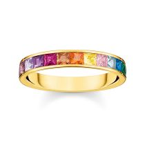 Thomas Sabo Ladies Ring TR2403-996-7-54 Stone Rainbow size 54