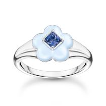 Thomas Sabo Ladies Ring TR2433-496-1-52 Flower size 52