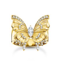 Thomas Sabo TR2495-414-14-56 Cocktailring butterfly vergoldet Damen