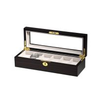 Rothenschild Watch Box RS-1087-6E for 6 Watches Ebony