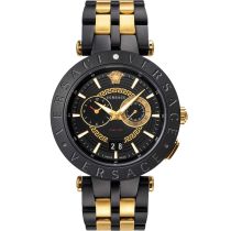 Versace VEBV00619 New V-Race Dual Time Mens Watch 46mm 5ATM