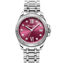 Thomas Sabo WA0407-201-212 Ladies Watch Divine Burgundy 33mm