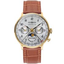 Zeppelin 7039-1 Hindenburg Moonphase Ladies Watch 3 ATM 36 mm