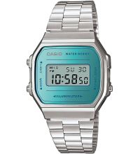 Vintage watch Iconic Mens, Casio shopping: 36mm Unisex Ladies, A168WEM-2EF cheap Timeshop24