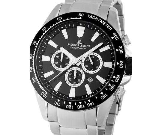 Jacques Lemans 1-2140E shopping: 48mm watch Mens cheap Timeshop24 Chronograph Liverpool