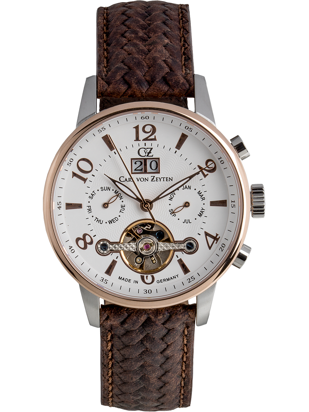 Carl von Zeyten cheap shopping: Automatic watch II 42mm Timeshop24 Mens CVZ0074RWHS Bühl