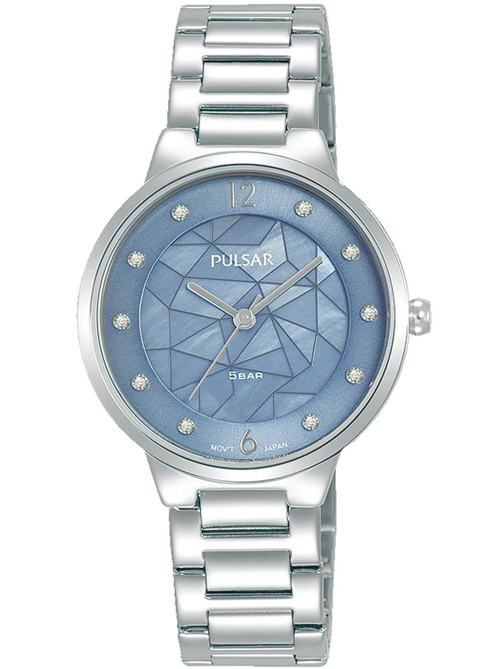 pulsar quartz watch stainless steel gold tone 6.5 inch 16mm round not –  Finer Jewelry, Inc.