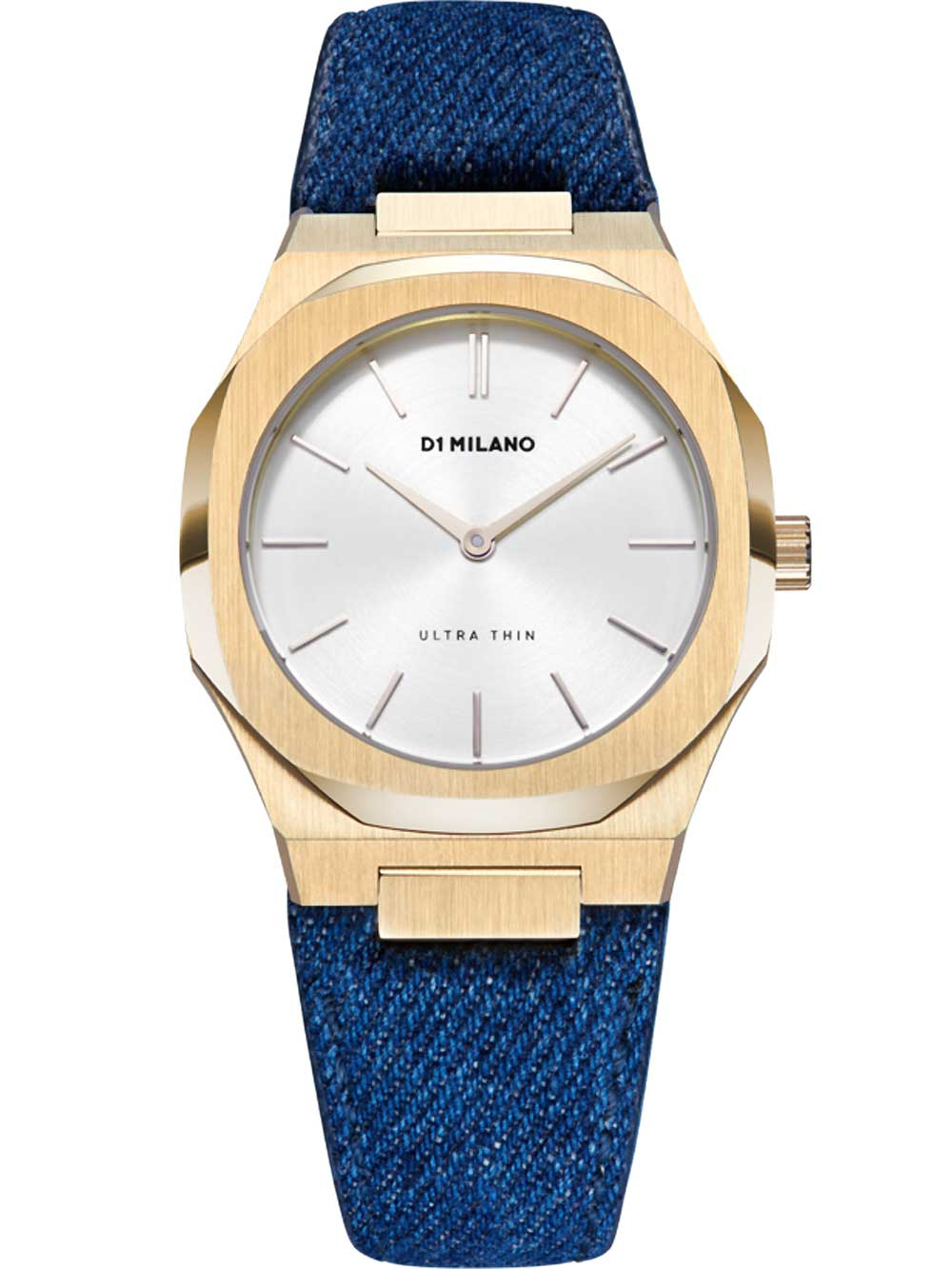 D1 Milano UTDL03 Classic Denim Ultra Thin 34mm Ladies Watch 5ATM