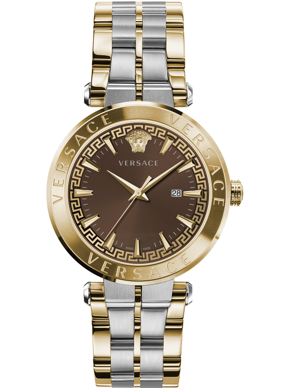 Versace silver 2025 tone aion watch